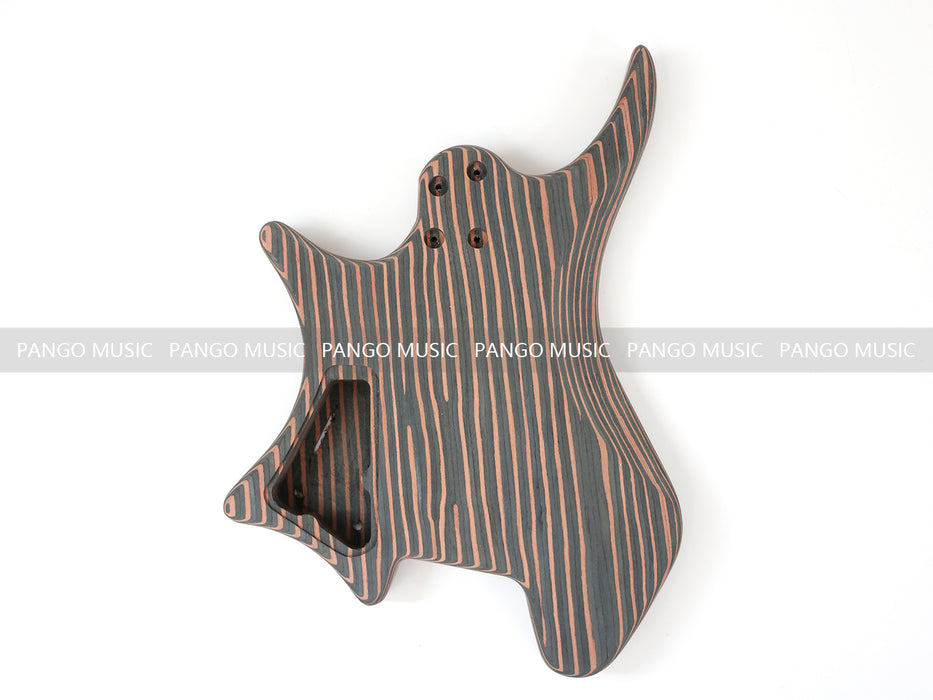 Headless / Zebrawood Body DIY Electric Guitar Kit (ZQN-001F)