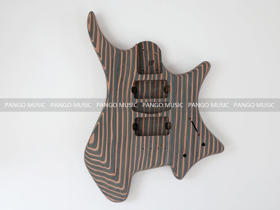 Headless / Zebrawood Body DIY Electric Guitar Kit (ZQN-002F)