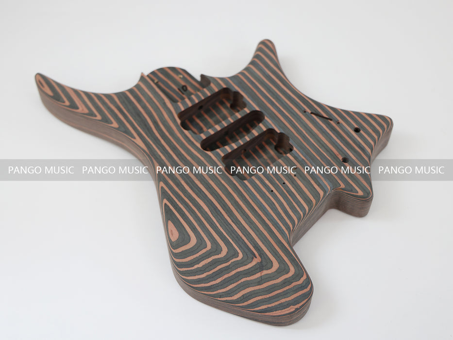 Headless / Zebrawood Body DIY Electric Guitar Kit (ZQN-002F)