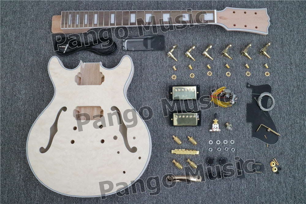 Semi Hollow Small Size ES-335 DIY Electric Guitar Kit (PES335-59)