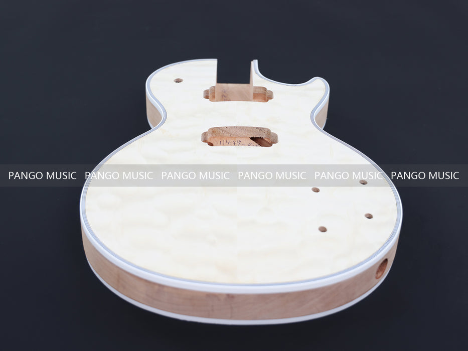 LP Custom Style DIY Electric Guitar Kit with Quilted Maple Top ( 11449-825, Limited Edition )