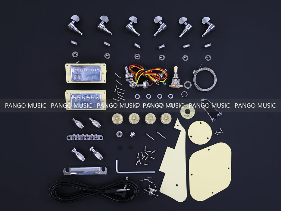 LP Custom Style DIY Electric Guitar Kit with Quilted Maple Top ( 11449-825, Limited Edition )