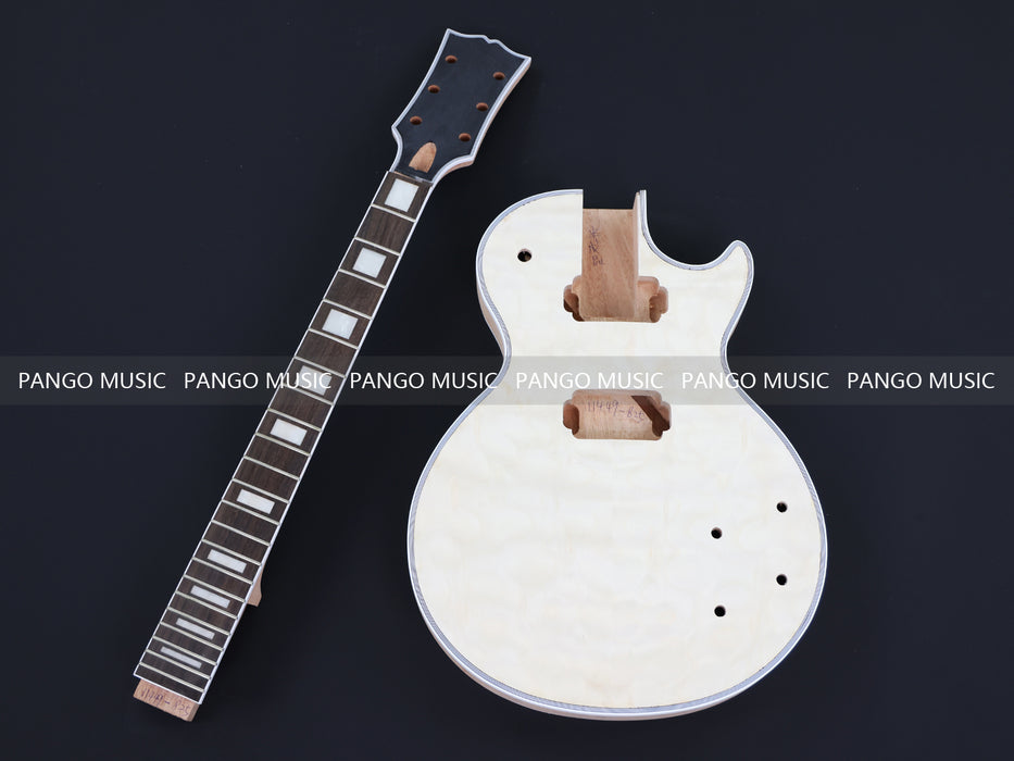 LP Custom Style DIY Electric Guitar Kit with Quilted Maple Top ( 11449-825, Limited Edition )