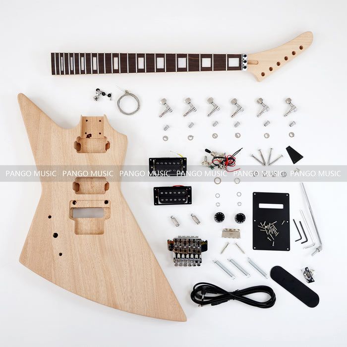 Left Hand Explorer Style DIY Electric Guitar Kit (PEX-404L)