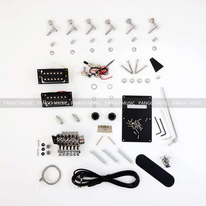 Left Hand Explorer Style DIY Electric Guitar Kit (PEX-404L-F)