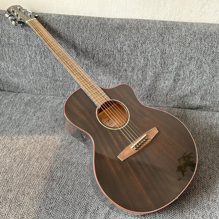 39 Inch Solid Mahogany Top Acoustic Guitar (M-F10S-39-TBK)