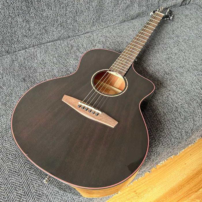 39 Inch Solid Mahogany Top Acoustic Guitar (M-F10S-39-TBK)