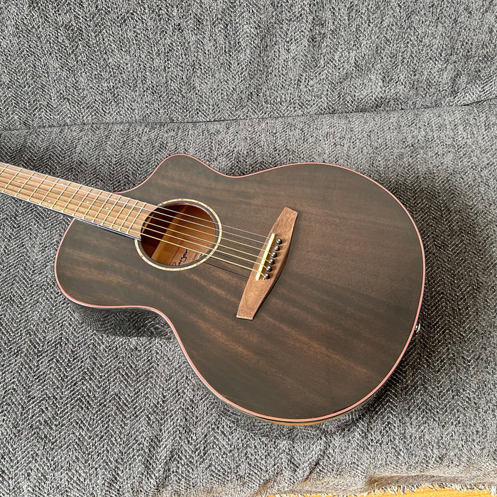 39 Inch Solid Mahogany Top Acoustic Guitar (M-F10S-39-TBK)