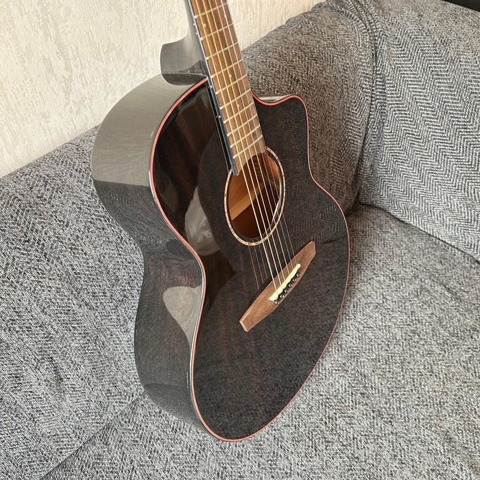 39 Inch Solid Mahogany Top Acoustic Guitar (M-F10S-39-TBK)