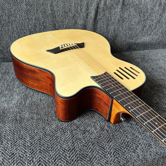 40 Inch Acoustic Guitar with Raindrop Sound Hole (Shanghai Music Show Sample LG-05)