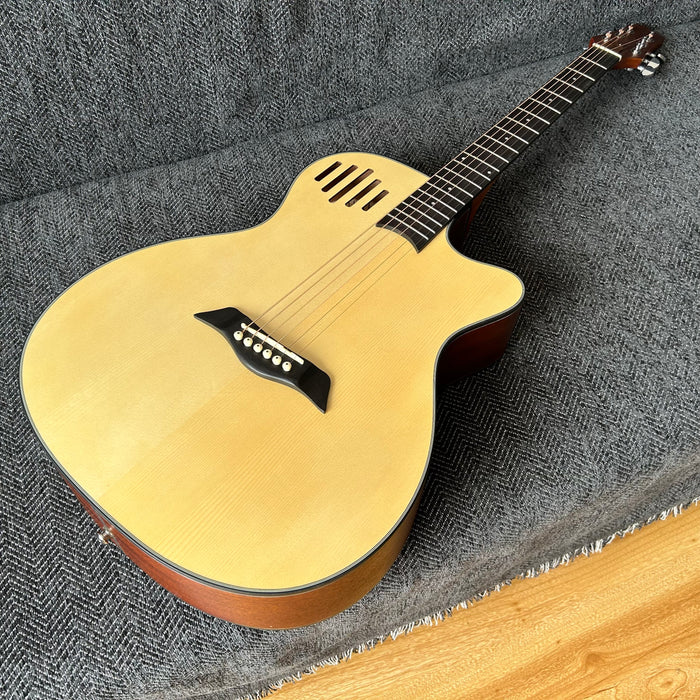 40 Inch Acoustic Guitar with Raindrop Sound Hole (Shanghai Music Show Sample LG-05)