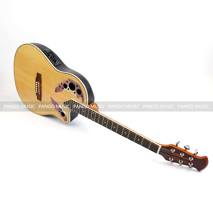 PANGO MUSIC 41 Inch Round Back Acoustic Guitar with EQ (PRB-007)