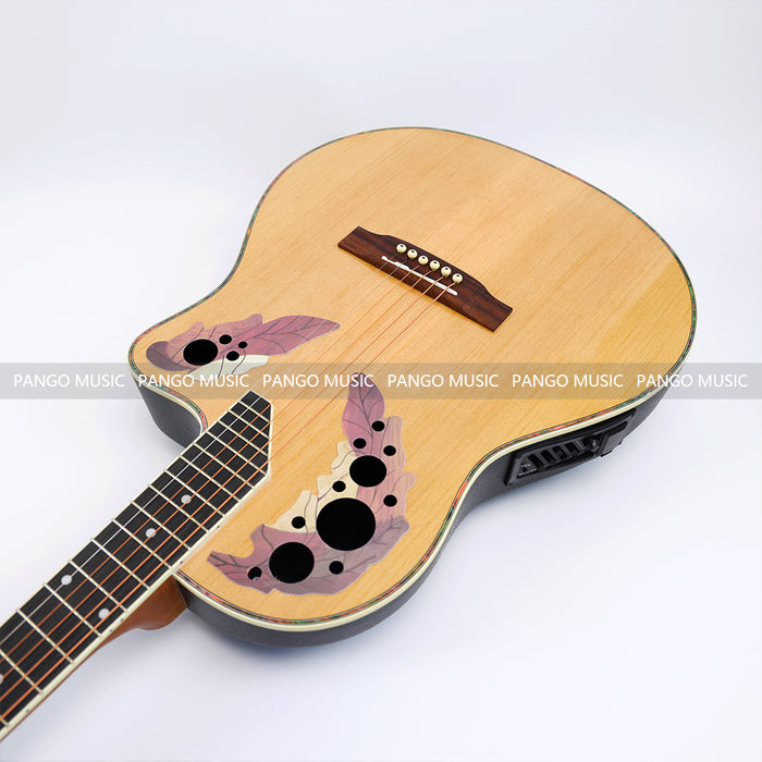 PANGO MUSIC 41 Inch Round Back Acoustic Guitar with EQ (PRB-007)