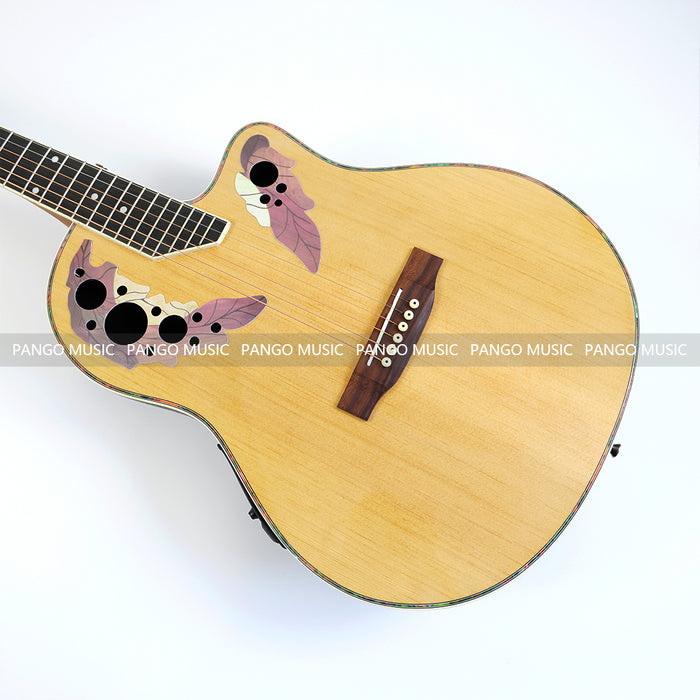 PANGO MUSIC 41 Inch Round Back Acoustic Guitar with EQ (PRB-007)