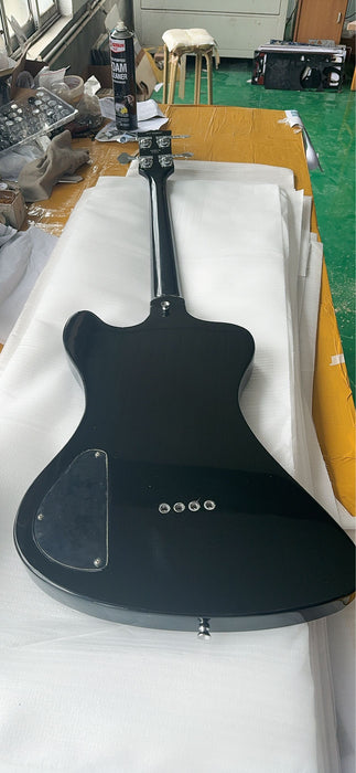 4 Strings All Black Electric Bass Guitar (ZQN-725)