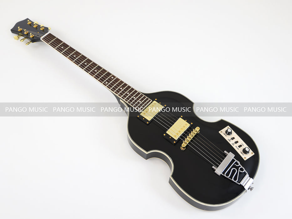 PANGO MUSIC Black Violin Style Electric Guitar (GKS-069)