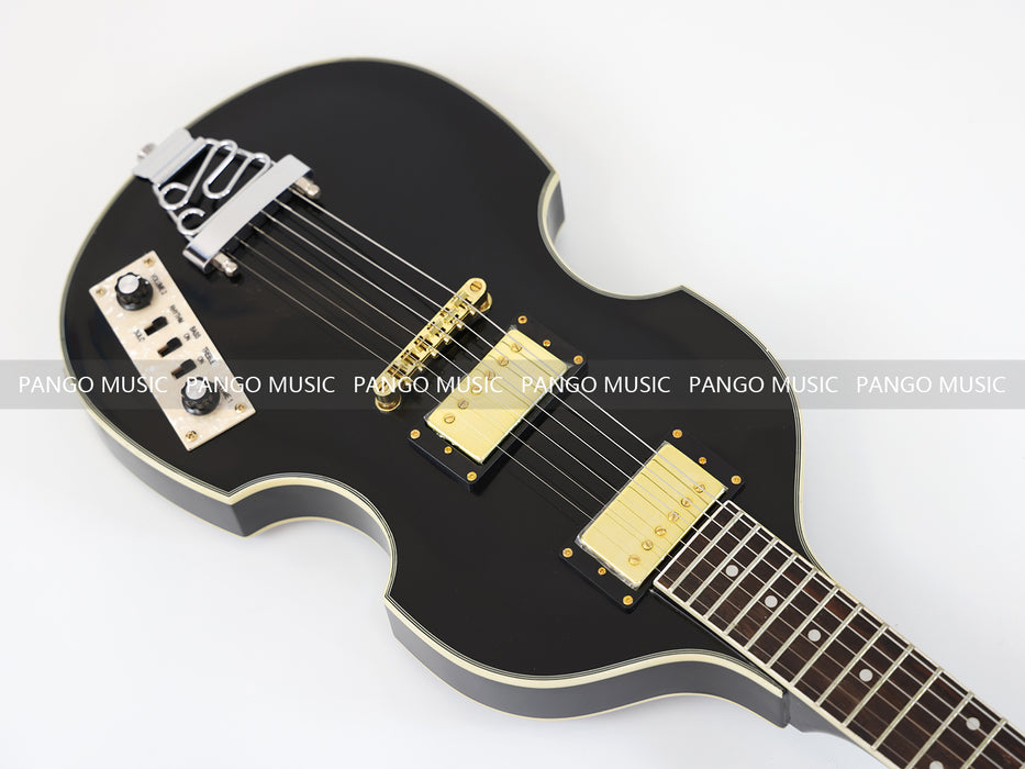 PANGO MUSIC Black Violin Style Electric Guitar (GKS-107)