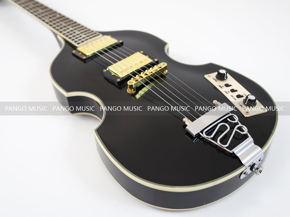 PANGO MUSIC Black Violin Style Electric Guitar (GKS-107)