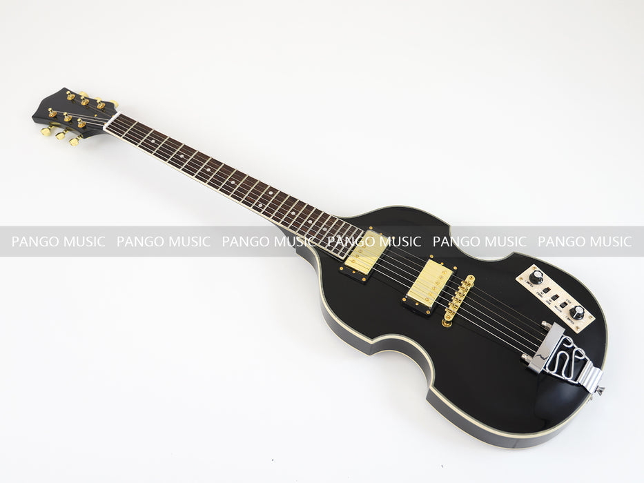 PANGO MUSIC Black Violin Style Electric Guitar (GKS-107)