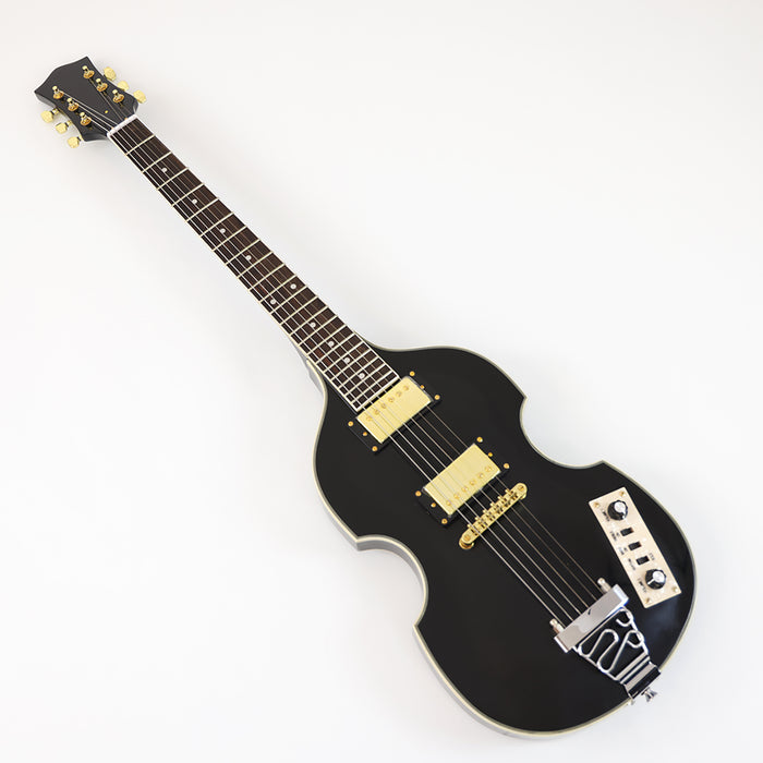 PANGO MUSIC Black Violin Style Electric Guitar (GKS-107)