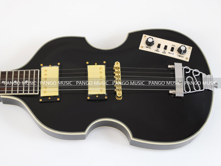 PANGO MUSIC Black Violin Style Electric Guitar (GKS-107)