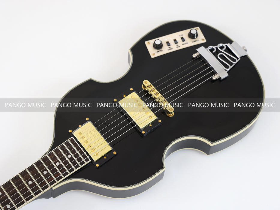 PANGO MUSIC Black Violin Style Electric Guitar (GKS-107)