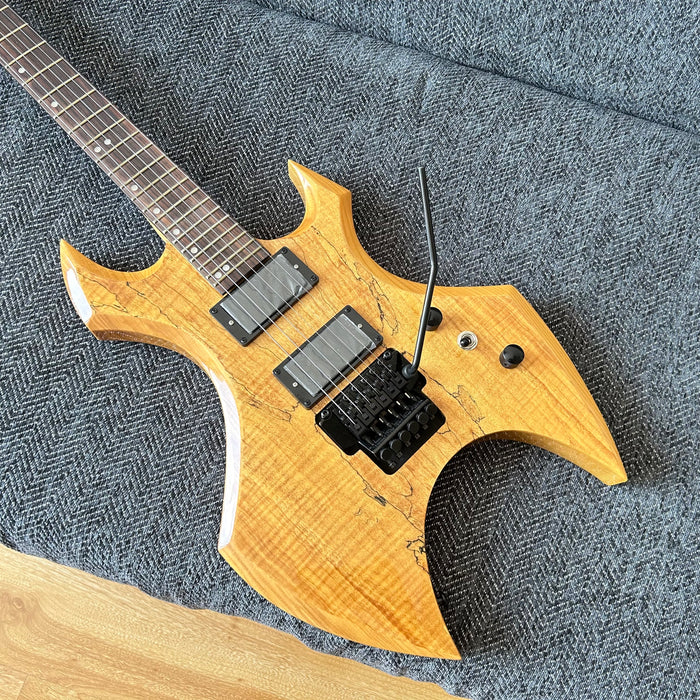 PANGO Music Electric Guitar with Spalted Maple Top (ABG-126)