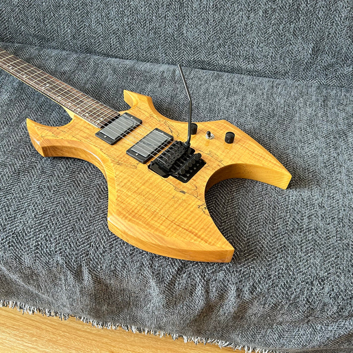 PANGO Music Electric Guitar with Spalted Maple Top (ABG-126)