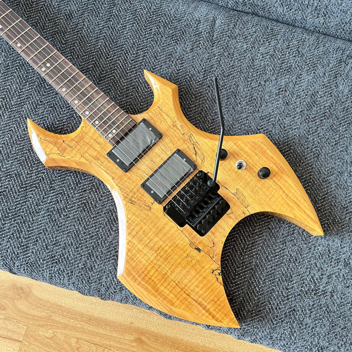 PANGO Music Electric Guitar with Spalted Maple Top (ABG-126)