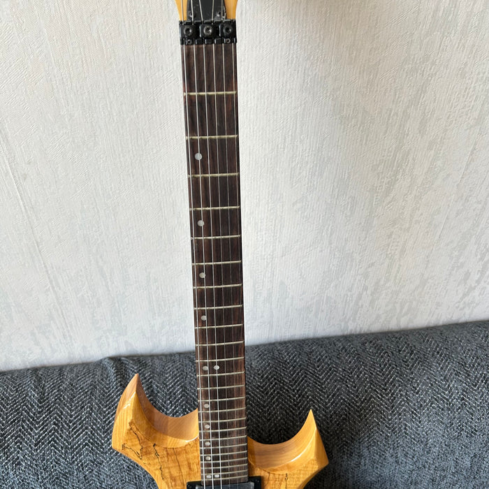 PANGO Music Electric Guitar with Spalted Maple Top (ABG-126)