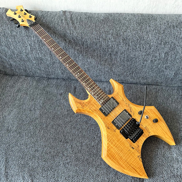 PANGO Music Electric Guitar with Spalted Maple Top (ABG-126)