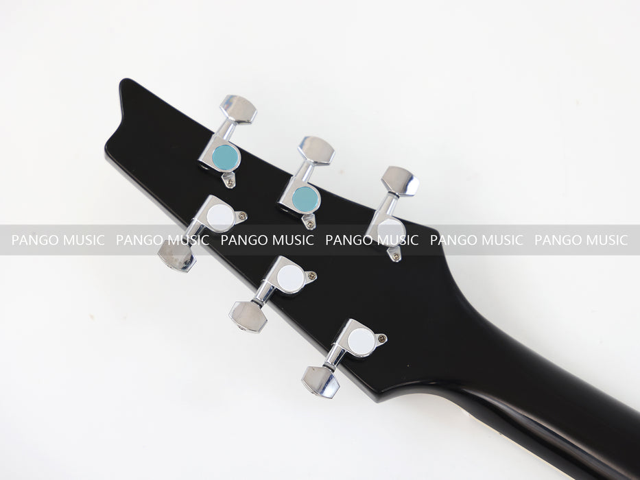 PANGO MUSIC Left Hand Electric Guitar with Cracked Mirror Top (GKS-084)