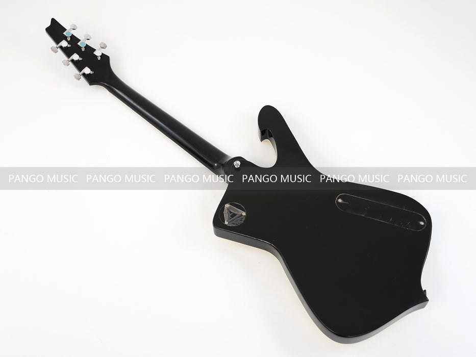 PANGO MUSIC Left Hand Electric Guitar with Cracked Mirror Top (GKS-084)