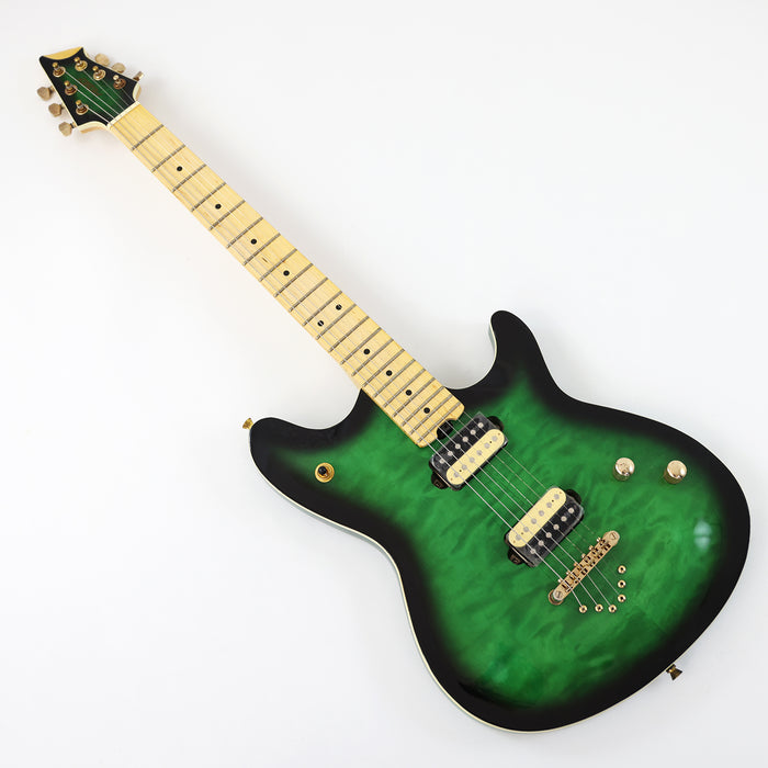 PANGO MUSIC Green Electric Guitar with Quilted Maple Top (GKS-109)