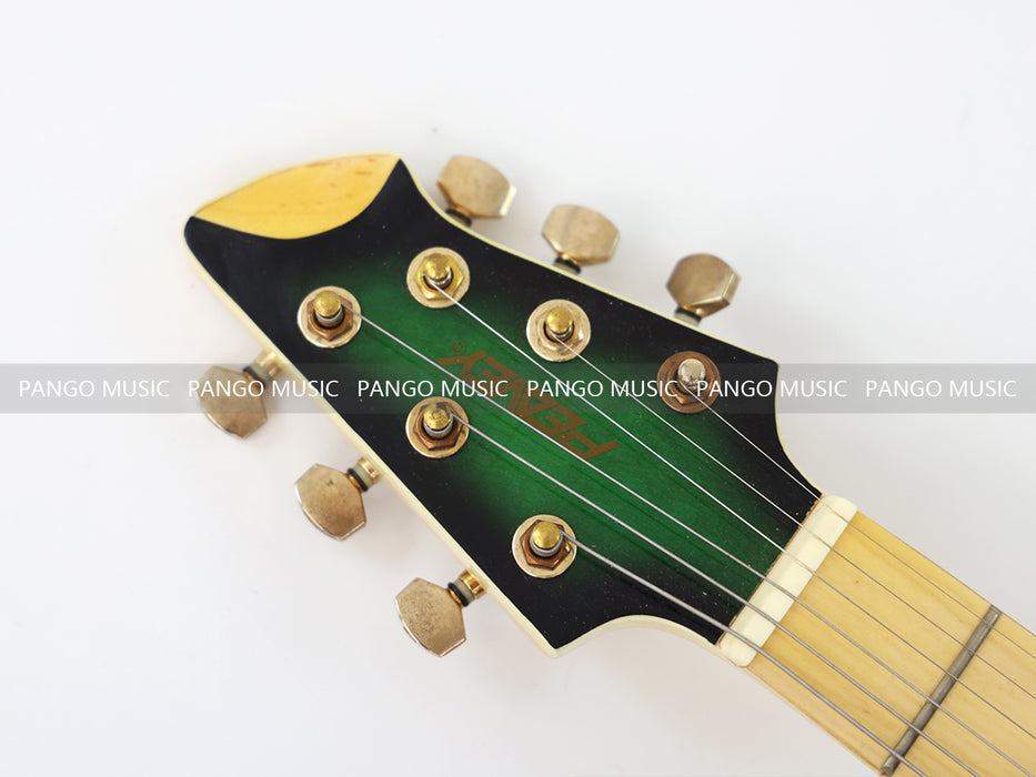 PANGO MUSIC Green Electric Guitar with Quilted Maple Top (GKS-109)