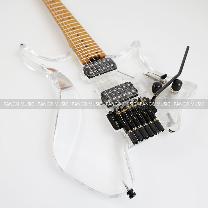 PANGO MUSIC Headless Acrylic Body Electric Guitar (PTH-090S)