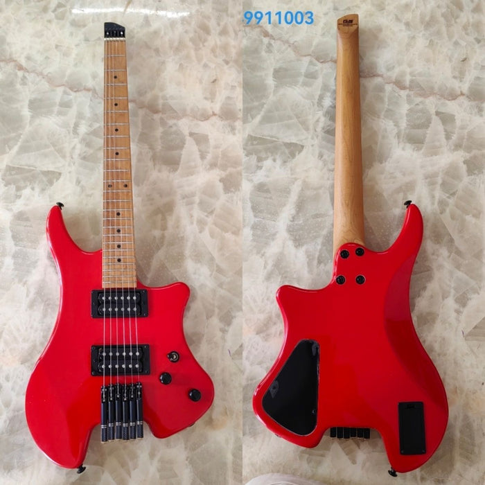 PANGO Music Headless Style Red Electric Guitar (PWT-065)