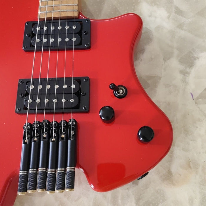 PANGO Music Headless Style Red Electric Guitar (PWT-065)