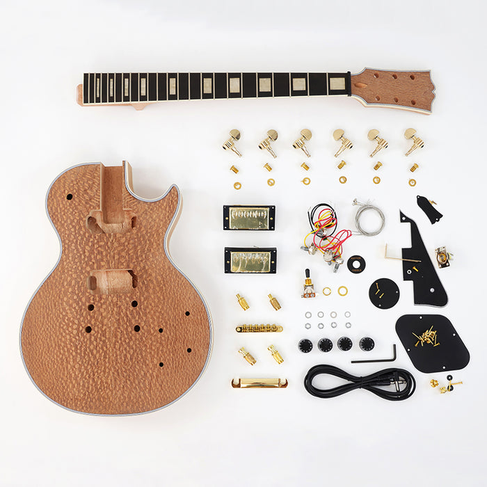 LP Custom DIY Electric Guitar Kit with French Lacewood Veneer (CST-960)