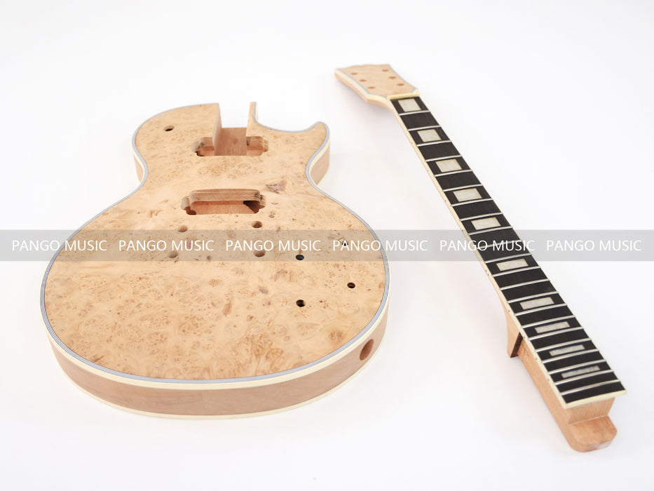 LP Custom DIY Electric Guitar Kit with Burl Maple Top (CST-970)