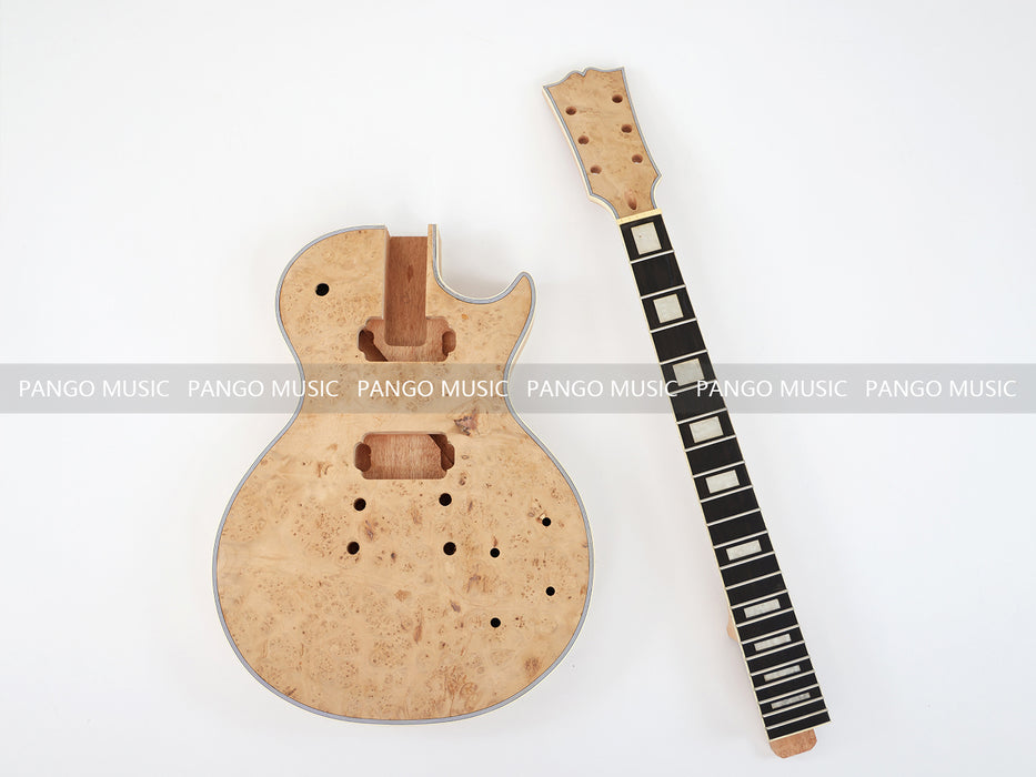 LP Custom DIY Electric Guitar Kit with Burl Maple Top (CST-970)