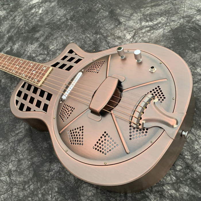 PANGO Music Steel Body Resonator Electric Guitar (YMZ-202)