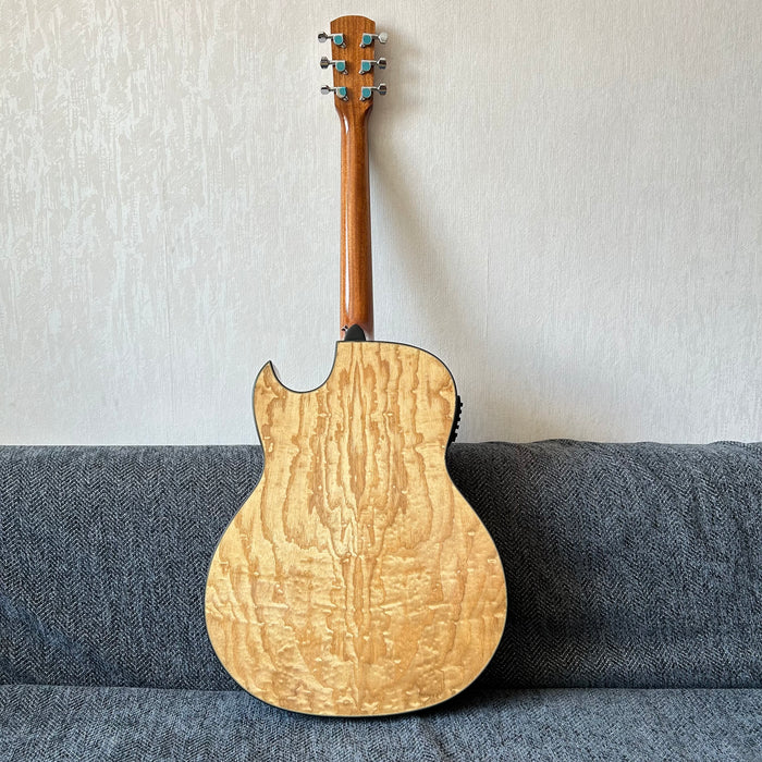 Shanghai Music Show Sample 41 Inch Acoustic Guitar with LED EQ (QAG-AT4)