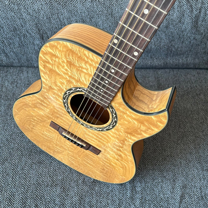 Shanghai Music Show Sample 41 Inch Acoustic Guitar with LED EQ (QAG-AT4)