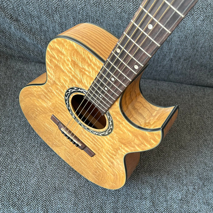 Shanghai Music Show Sample 41 Inch Acoustic Guitar with LED EQ (QAG-AT4)