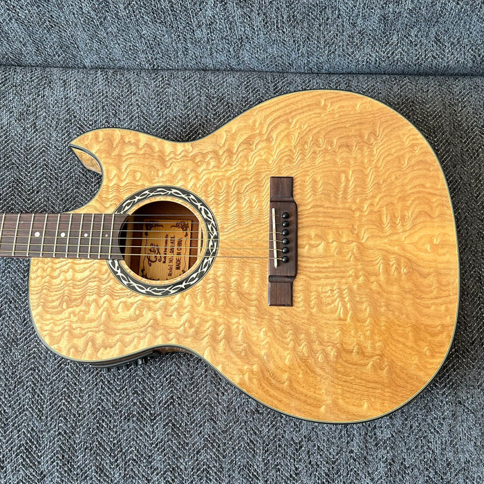 Shanghai Music Show Sample 41 Inch Acoustic Guitar with LED EQ (QAG-AT4)