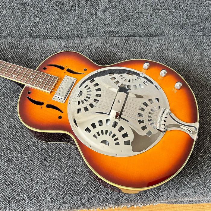 PANGO Music 6 Strings Resonator Electric Guitar (YMZ-015S)