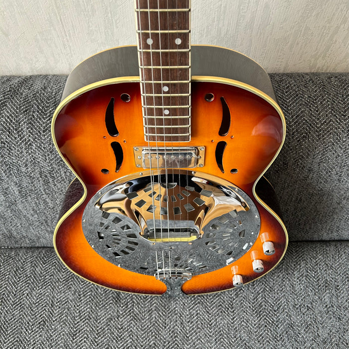 PANGO Music 6 Strings Resonator Electric Guitar (YMZ-015S)