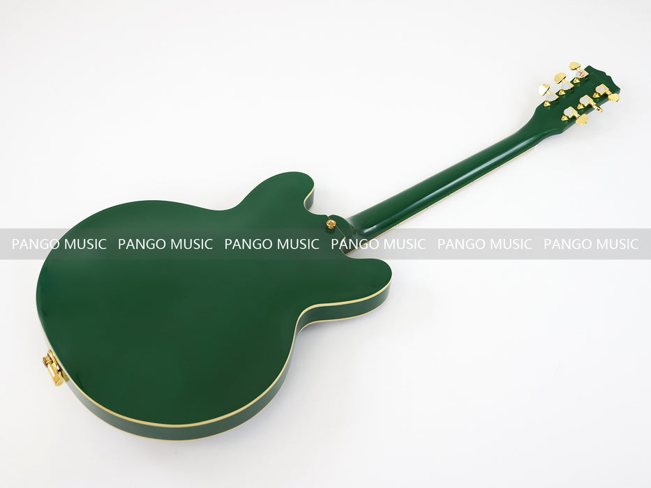 PANGO MUSIC Semi Hollow All Green Electric Guitar (GKS-094)