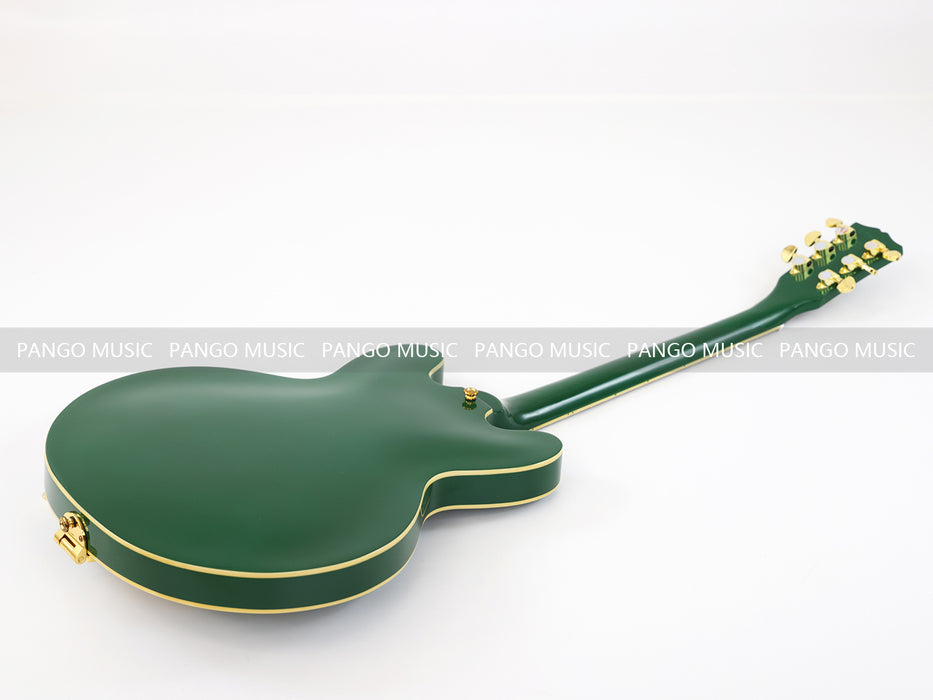 PANGO MUSIC Semi Hollow All Green Electric Guitar (GKS-094)